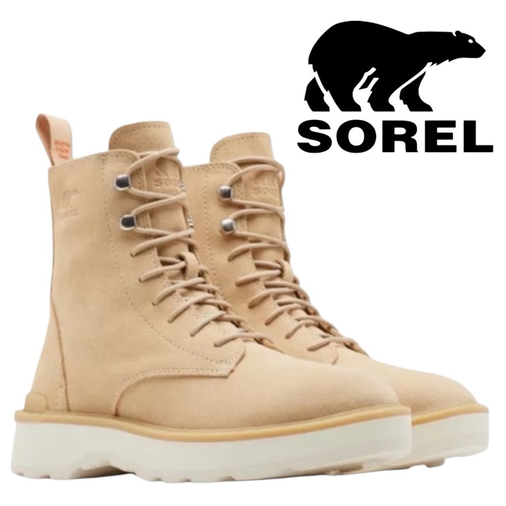 Sorel Waterproof Suede High Line Lace Up Boots